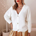 Women Cardigan Sweater Women Casual Cardigan Stylish Women'S Chunky Knit Cardigan Fall/Winter Open Front Sweater with for Modern