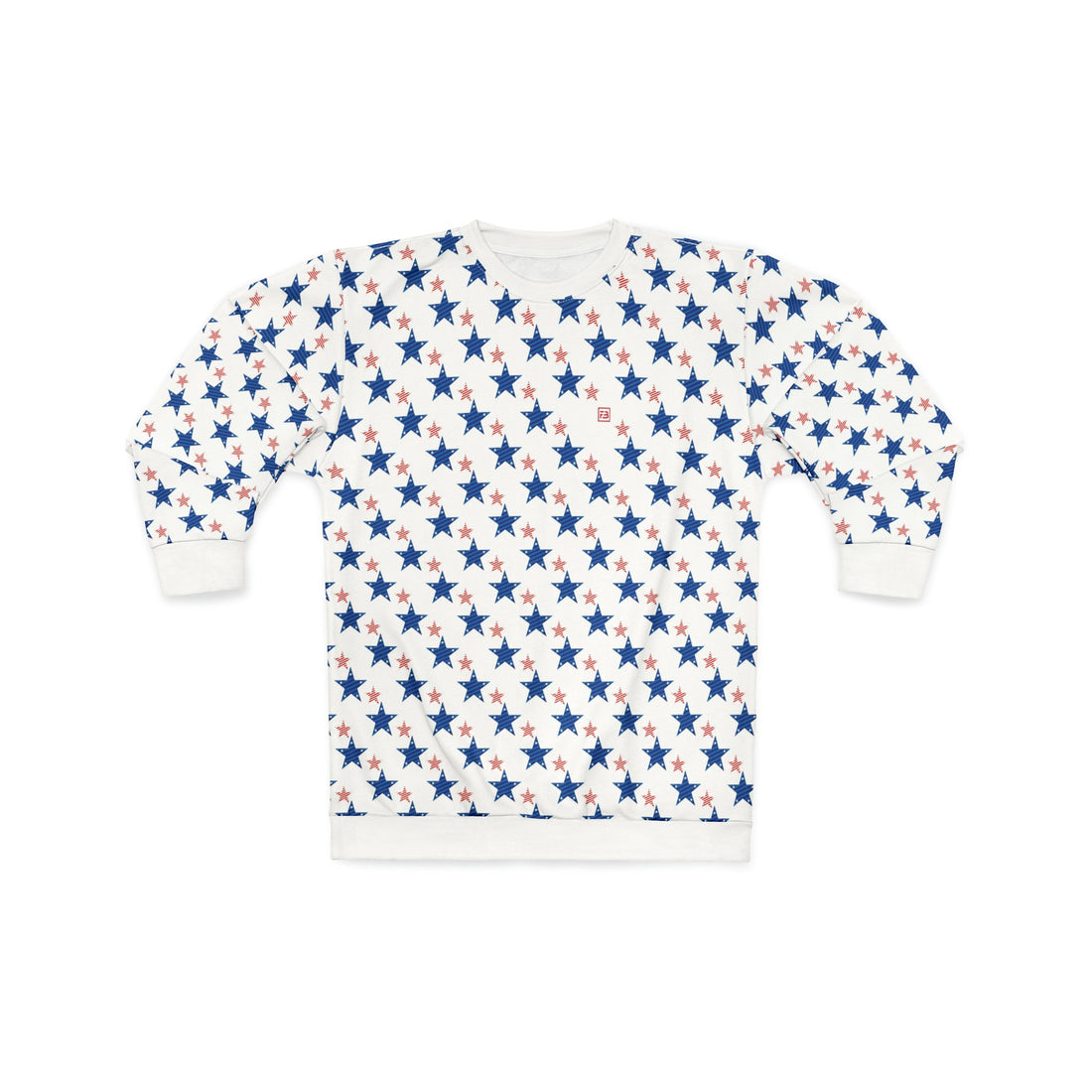 blue star allover print fb sweat