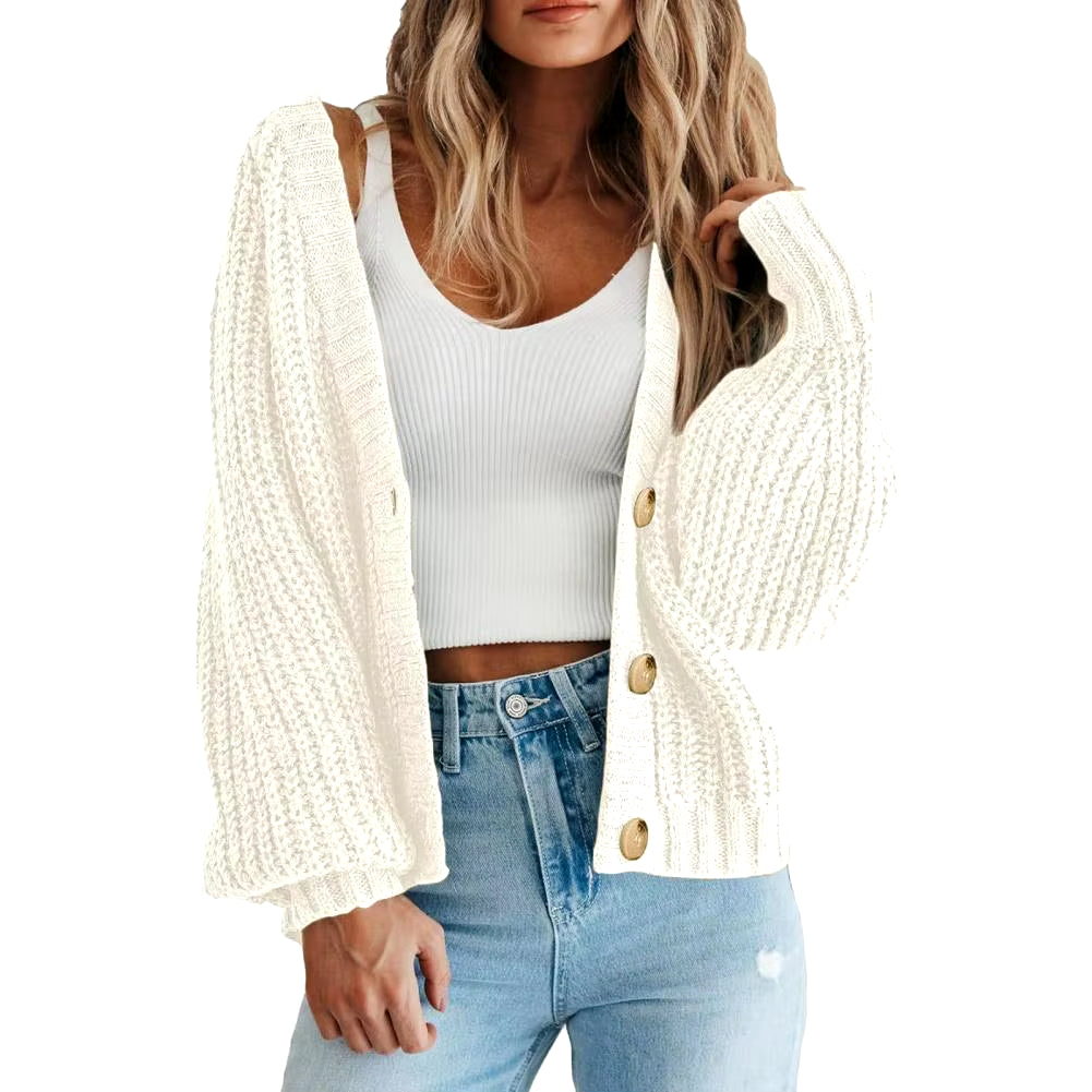 Women Cardigan Sweater Women Casual Cardigan Stylish Women'S Chunky Knit Cardigan Fall/Winter Open Front Sweater with for Modern