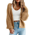 Women Cardigan Sweater Women Casual Cardigan Stylish Women'S Chunky Knit Cardigan Fall/Winter Open Front Sweater with for Modern